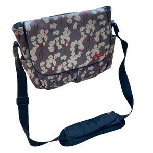 Skip Hop Deluxe Edition Diaper Bag Cherry Blossom Design Many Features EUC